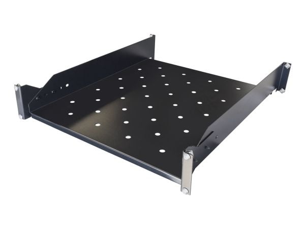 Fast hylle TOTEN for G-serien, 2U, 566 mm dybde, for skap med 800 mm dybde / 19-FH48G