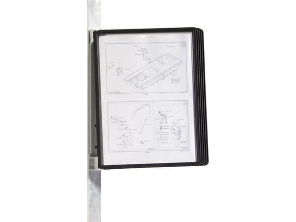 Durable Vario magnet wall 5, Seinä, Muotokuva, A4, Musta