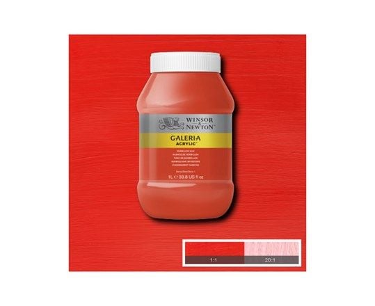 Winsor & Newton Galeria, 1000 ml, Oransje, Rød, Krukke