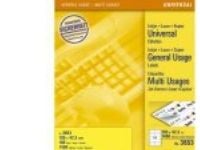 Avery - Hvit - 105 x 42.3 mm 1400 etikett(er) (100 ark x 14) flerbruks merkelapper