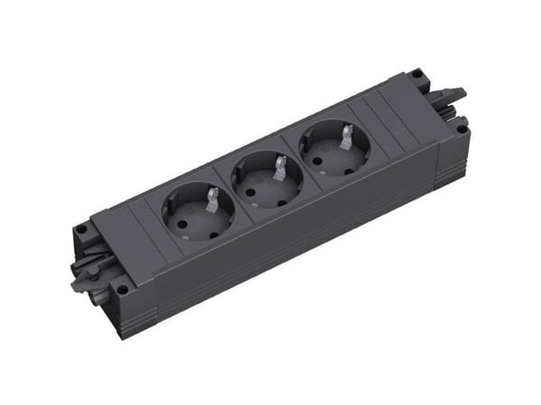 Bachmann 336.600, Musta, 3 AC-pistorasia(a), 230 V, 3680 W, 16 A