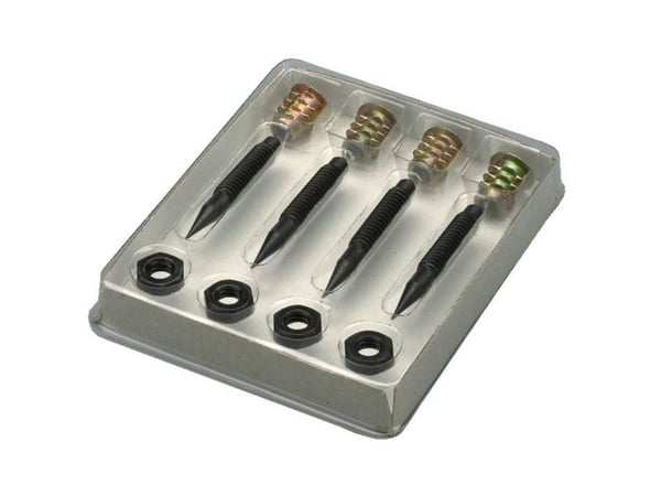 Monacor SPS-45/SW, 4 stykker, Sort, 8 mm, 44 g