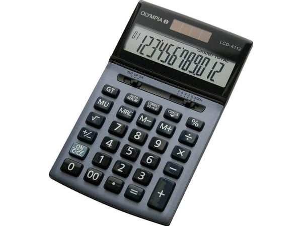 Olympia LCD 4112, Desktop, Grunnleggende, 12 sifre, 1 linjer