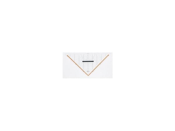 Rumold - Trekant - 32.5 cm - 45°, 45° - gjennomsiktig - pleksiglass
