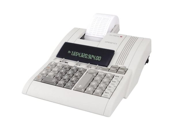 Olympia CPD 3212 S - Utskriftskalkulator - VFD - 12 sifre - AC-adapter