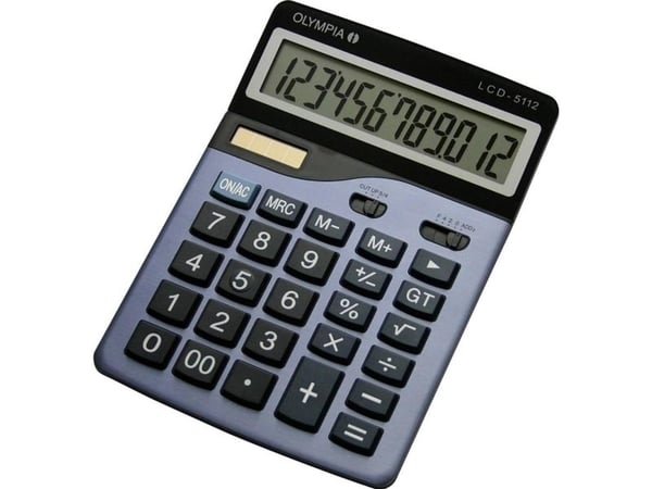 Olympia LCD 5112, Desktop, Grunnleggende, 12 sifre, 1 linjer