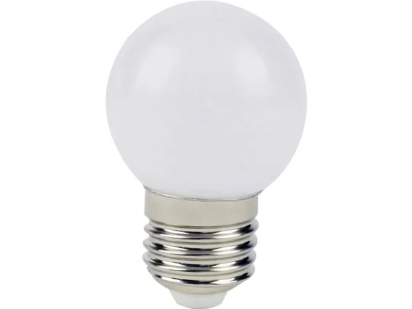 LightMe LM85249 LED (RGB) lamppu Energialuokka G (A - G) E27 Pisaran muoto 0,5 W = 9 W Lämmin valkoinen (Ø x L) 45 mm x 68 mm 1 kpl 1 kpl