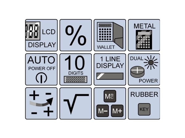 Olympia LCD 1110, Tasku, Perus, 10 lukua, 1 linjat, Punainen