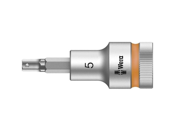 Wera 05003821001, Stikkontakt, 1/2", Metrisk, 1 hoder, 5 mm, Kromvanadiumstål