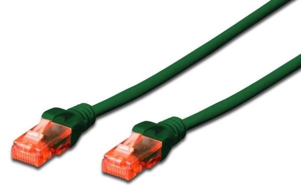 DIGITUS Professional - Koblingskabel - RJ-45 (hann) til RJ-45 (hann) - 1 m - UTP - CAT 6e - IEEE 802.3 - halogenfri, formstøpt, uten hindringer - g...
