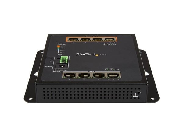 Startech Industrial 8 Port Gigabit PoE Switch, 4 x PoE+ 30W, Power Over Ethernet, Hardened GbE Layer/L2 Managed Switch, Rugged High Power Gigabit N...