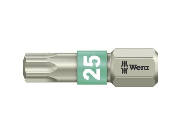 Wera 3867/1 TS TX 25 X 25 MM Torx-bit T 25 Rustfrit stål D 6.3 1 stk