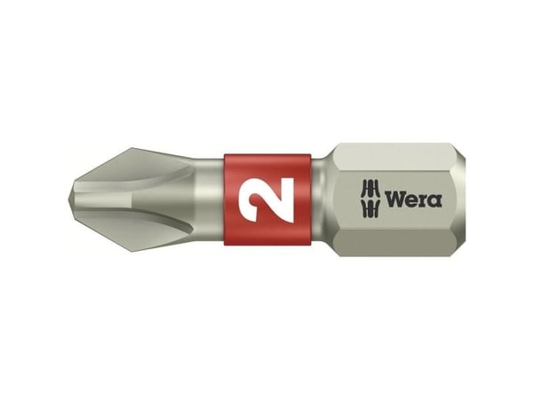 Wera 3851/1 TS PH 2 X 25 MM 05 071011 001 Ristikkäisleikkuri PH 2 Ruostumaton teräs D 6,3 1 kpl 1 kpl