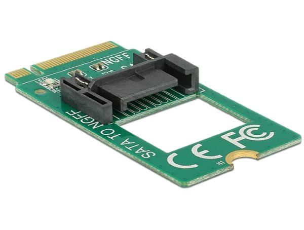 DeLOCK 62876, M.2, SATA, Vihreä, 6 Gbit/s, 22 mm, 42 mm
