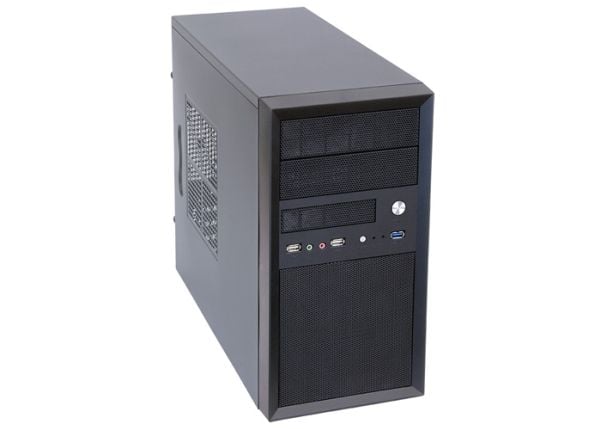 Chieftec CT-01B-350GPB, Mini Tower, PC, Musta, mikro ATX, SECC, 14 cm