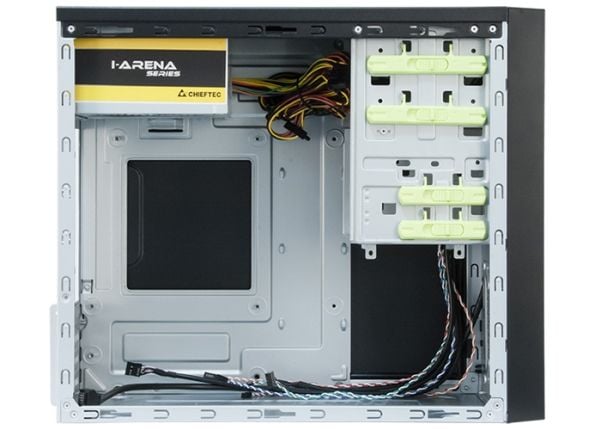 Chieftec CT-01B-350GPB, Mini Tower, PC, Musta, mikro ATX, SECC, 14 cm