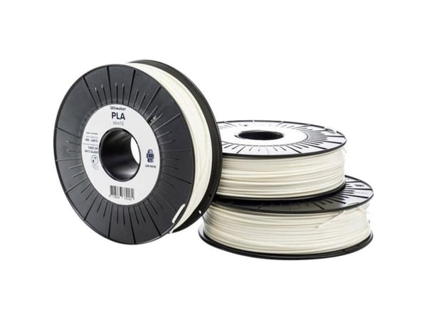UltiMaker PLA - M0751 White 750 - 211399 PLA-filament 2,85 mm 750 g hvit (1 stk)