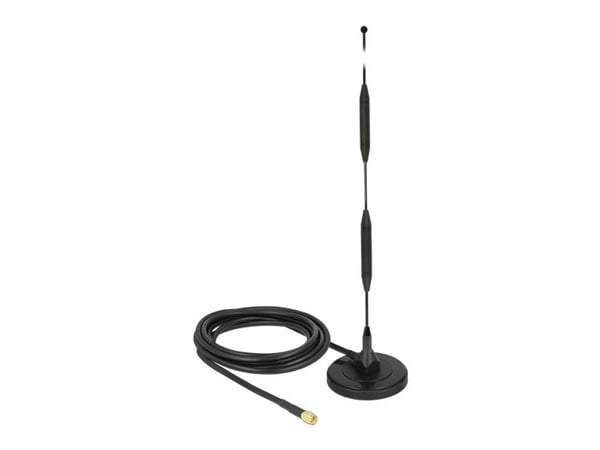 DeLOCK 12425, 5 dBi, 0.700 - 0.960 / 1.710 - 2.700 GHz, 50 O, Ympyräsäteilyantenni, SMA, Pystypolarisaatio