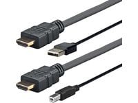 VivoLink Pro - HDMI-kabel - USB, HDMI hann til USB-type B, HDMI hann - 4 m - 4K-støtte