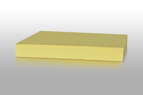 Folia Karton Play Cut, kanariegul Ubestrøget, 180g/m2 420mm x 600mm, Smal bane pakke a 100 ark