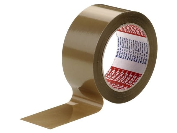 Tesapack Premium 4124 - Pakketape - 50 mm x 66 m - PVC - gemse