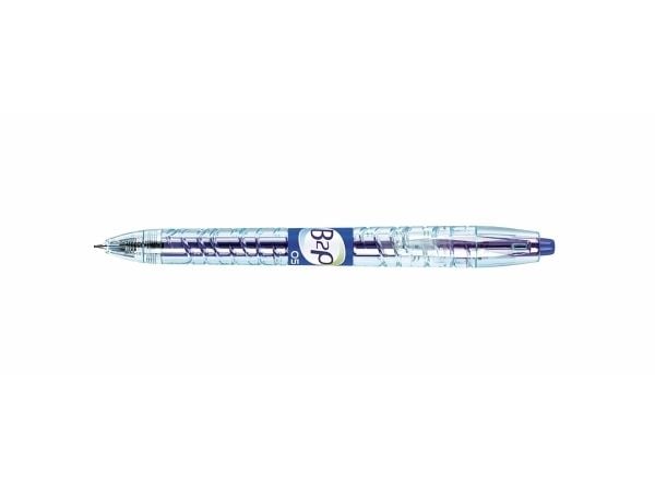 Pilot B2P Gel, Uttrekkbar med festeklemme, Blå, Gjennomsiktig, Blå, Plastikk, 0,5 mm, 0,32 mm