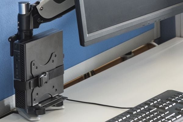 DIGITUS DA-90360 - Monteringssett (CPU-holder) - for personlig datamaskin - under skrivebor, skrivebordsmonterbar