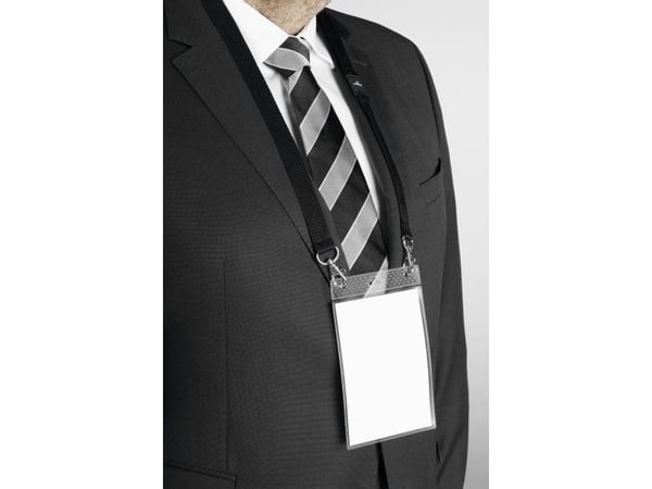 Durable 852501, Nimikyltti, Muotokuva, Tekstiili, Musta, Läpinäkyvä, A6, 88 cm