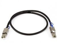 QNAP CAB-SAS10M-8644-8088 - SAS ekstern kabel - SAS 6Gbit/s - 36 pin 4x Mini SAS HD (SFF-8644) (hann) til 26-stifts 4x Mini SAS (hann) - 1 m - svar...