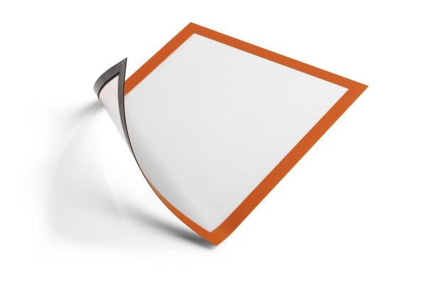 DURABLE DURAFRAME MAGNETIC - Dokumentholder - for A4 - magnetisk - oransje (en pakke 5)