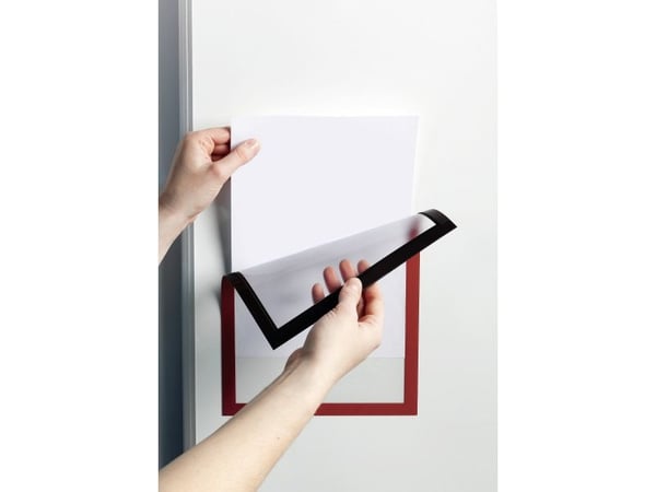 DURABLE DURAFRAME MAGNETIC - Dokumentholder - for A4 - magnetisk - oransje (en pakke 5)