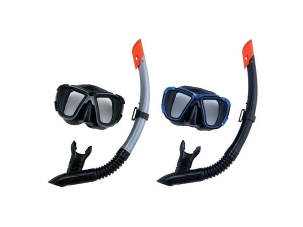 Bestway 24021, Barn, helmaske, fridykking, herdet glass, svart, blå, 14 år