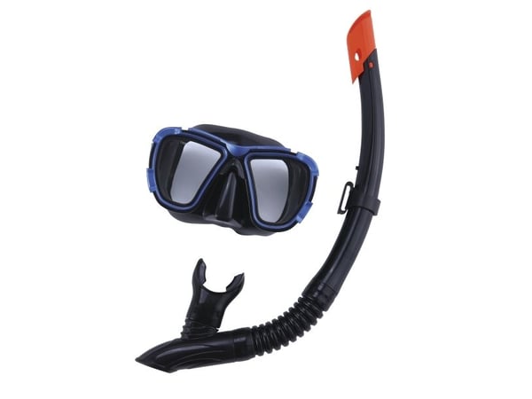 Bestway 24021, Barn, helmaske, fridykking, herdet glass, svart, blå, 14 år