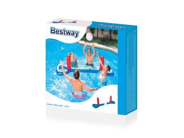 Bestway 52133, Oppblåsbart spillsenter, 3 år, Nylon, Vinyl, Blå, Rød, Hvit