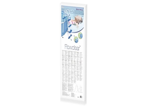 Bestway 58330, Stige, Blå, Hvit, Metall, Plast, 1070 mm, 8,39 kg, Boks
