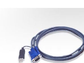 ATEN 2L-5206UP - Video- / USB-kabel - 15-pins SPHD (hann) til USB, HD-15 (VGA) (hann) - 6 m