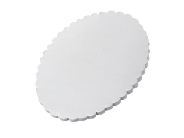 Fatpapper 19x29 cm oval präglad vit, 500 st/fp