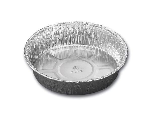 Alubakke 512 ml Ø158x34 mm Rund,100 stk/pk