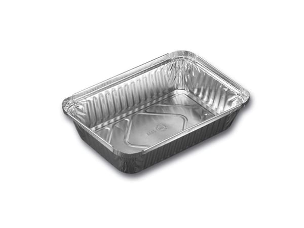 Engångsfolieform 890 ml 207x141x41 mm rektangulär kraftig kvalitet, 100 st./förp.