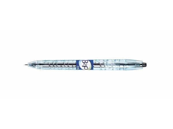 Pilot B2P Gel, Uttrekkbar med festeklemme, Sort, Gjennomsiktig, Sort, Plast, 0,5 mm, 0,32 mm