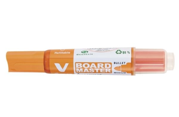 Whiteboardpenna Pilot BeGreen, refillbar, rund, orange (10-pack)