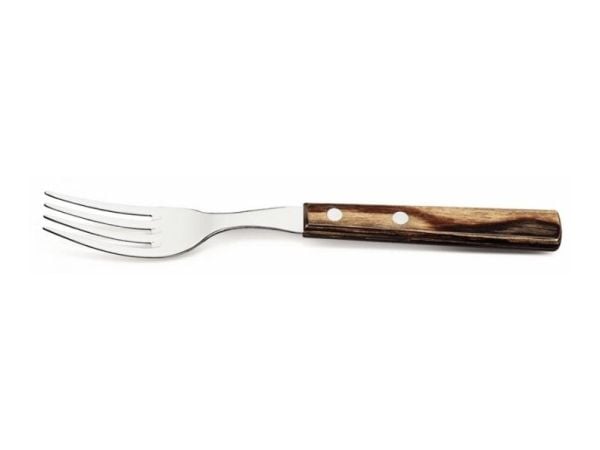 Grillgaffel Tramontina L19cm Rustfri Stål Mørkt Træ,60 stk/pk