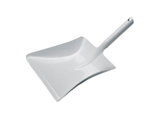 VIKAN Sopskopa, metall, 245 mm, vit Kraftig sopskyffel i metall som tål glöd och aska.