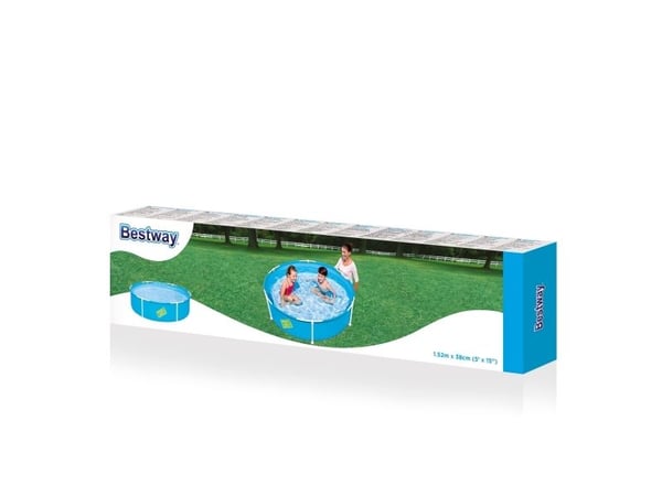 Bestway Steel Pro 56283, Innrammet basseng, Blå, 4,47 kg 580 L