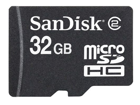SanDisk - Flash-minnekort - 32 GB - Klasse 4 - microSDHC - svart