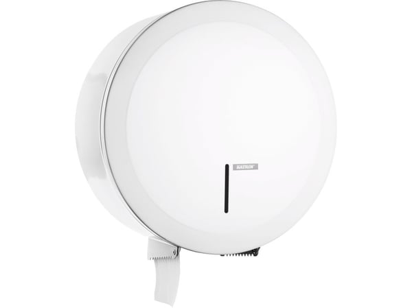 Dispenser Toiletpapir Katrin Jumbo Midi/Maxi med Lås Metal Hvid