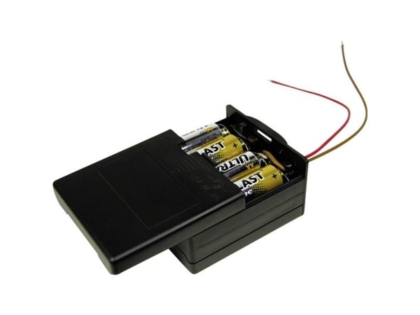 MPD BK-6049 Batteriboks 8 R6 (AA) Kabel (L x B x H) 71,8 x 65,28 x 37,08 mm