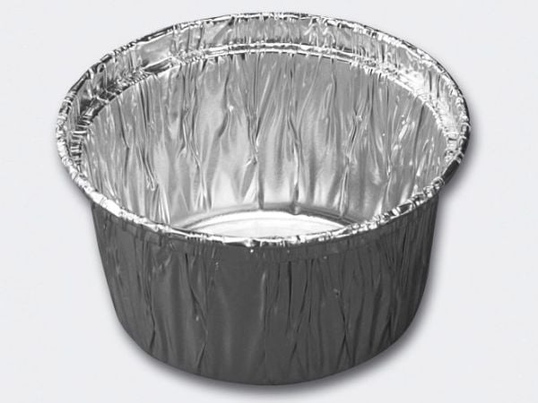 Alubakke 90 ml Ø75x34 mm Rund,100 stk/pk