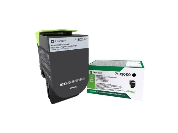 Lexmark 71B20K0, 3000 sivua, Musta, 1 kpl