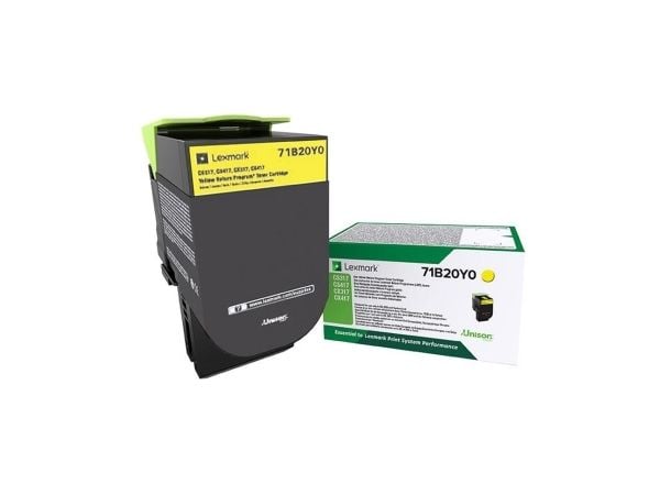 Lexmark X317 - Gul - original - tonerpatron LCCP, LRP - for Lexmark CS317dn, CS417dn, CS517de, CX317dn, CX417de